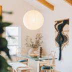 Round Washi Paper Pendant Light — product view 2
