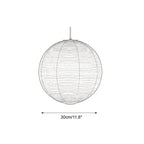 Round Washi Paper Pendant Light — product view 5