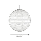 Round Washi Paper Pendant Light — product view 8