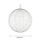 Round Washi Paper Pendant Light — product view 9