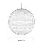 Round Washi Paper Pendant Light — product view 10