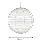 Round Washi Paper Pendant Light — product view 11