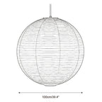 Round Washi Paper Pendant Light — product view 12