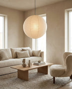 Round Washi Paper Pendant Light — product view 16