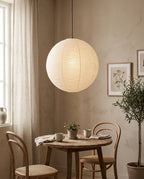 Round Washi Paper Pendant Light — product view 24