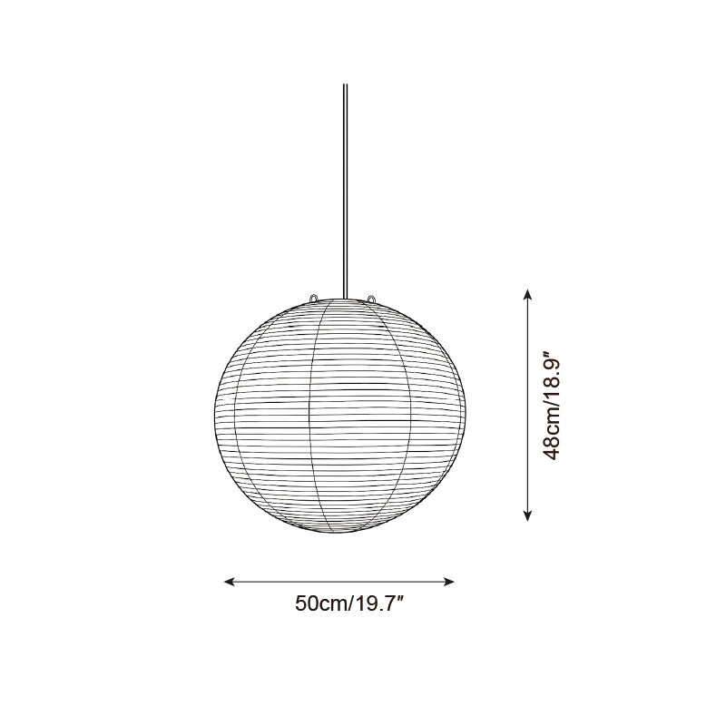 Washi Paper A Series Pendant Light — product view 6