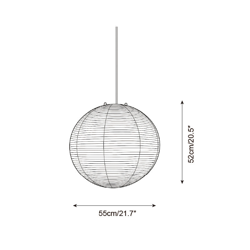 Washi Paper A Series Pendant Light — product view 7