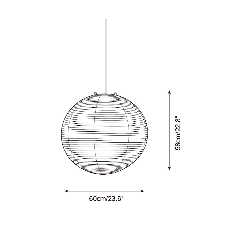 Washi Paper A Series Pendant Light — product view 8