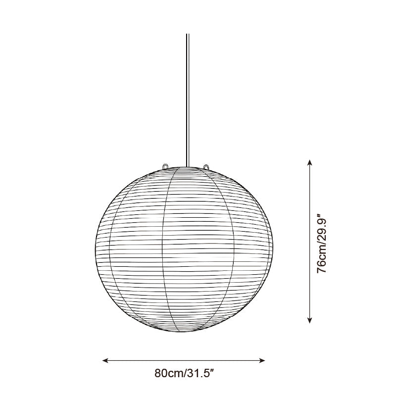 Washi Paper A Series Pendant Light — product view 9