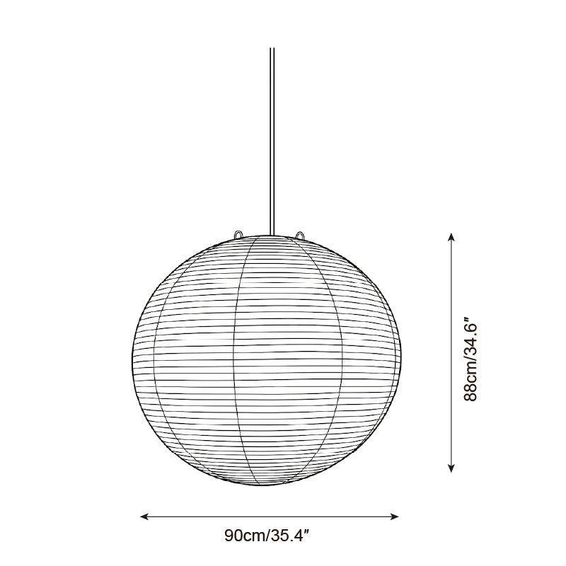 Washi Paper A Series Pendant Light — product view 10