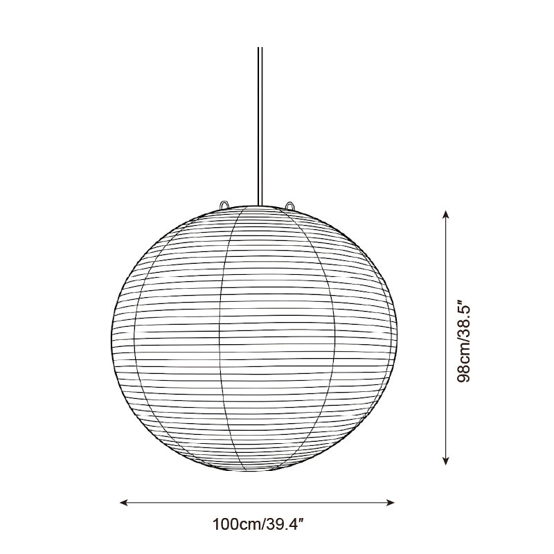 Washi Paper A Series Pendant Light — product view 11