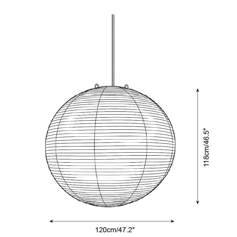 Washi Paper A Series Pendant Light — product view 12