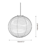 Washi Paper A Series Pendant Light — product view 12