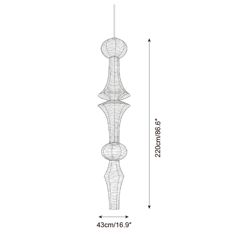 Washi Paper E Series Pendant Light — product view 9