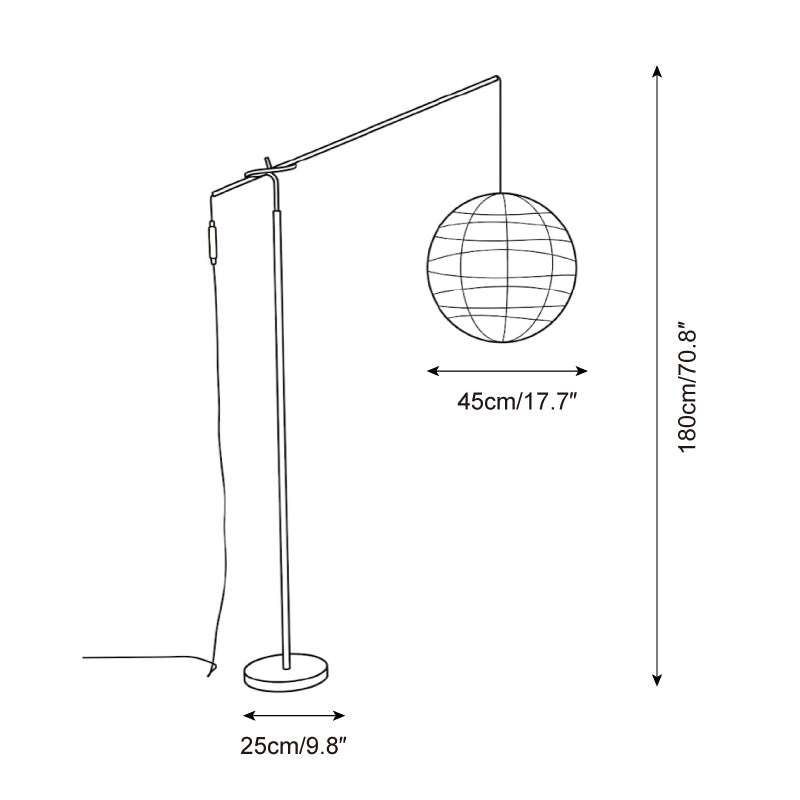 Kanso Paper Floor Light — product view 5