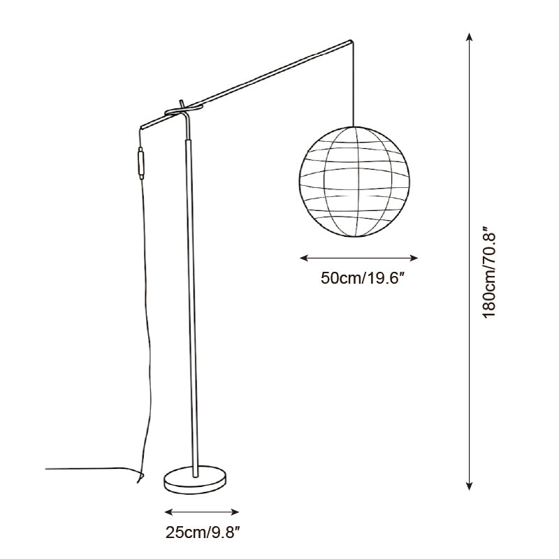 Kanso Paper Floor Light — product view 6