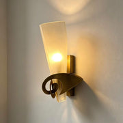 Antiqued Brass & White
