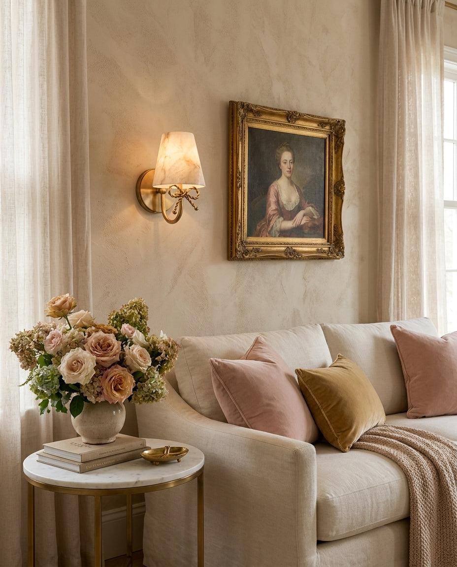 Valerine Alabaster Wall Sconce — product view 6