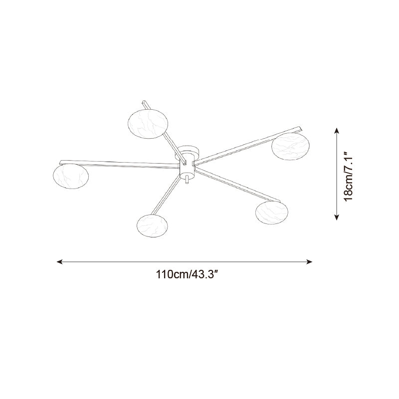 Caelvane Flush Mount Ceiling Light — product view 6