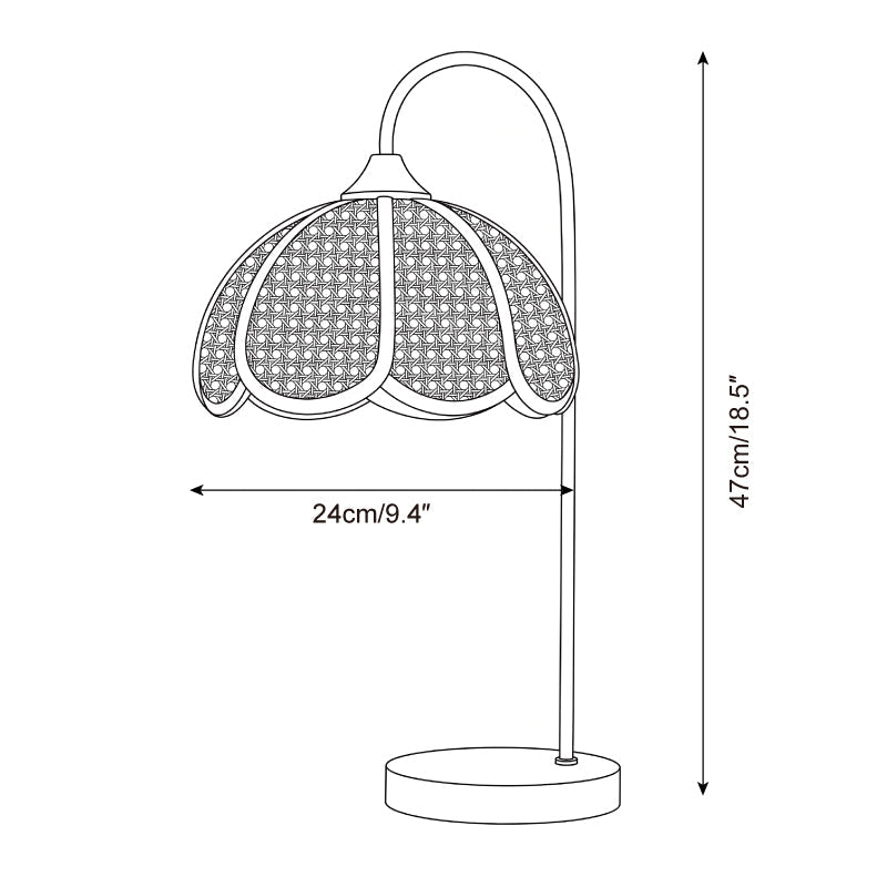 Rvelora Rattan Table Light — product view 5