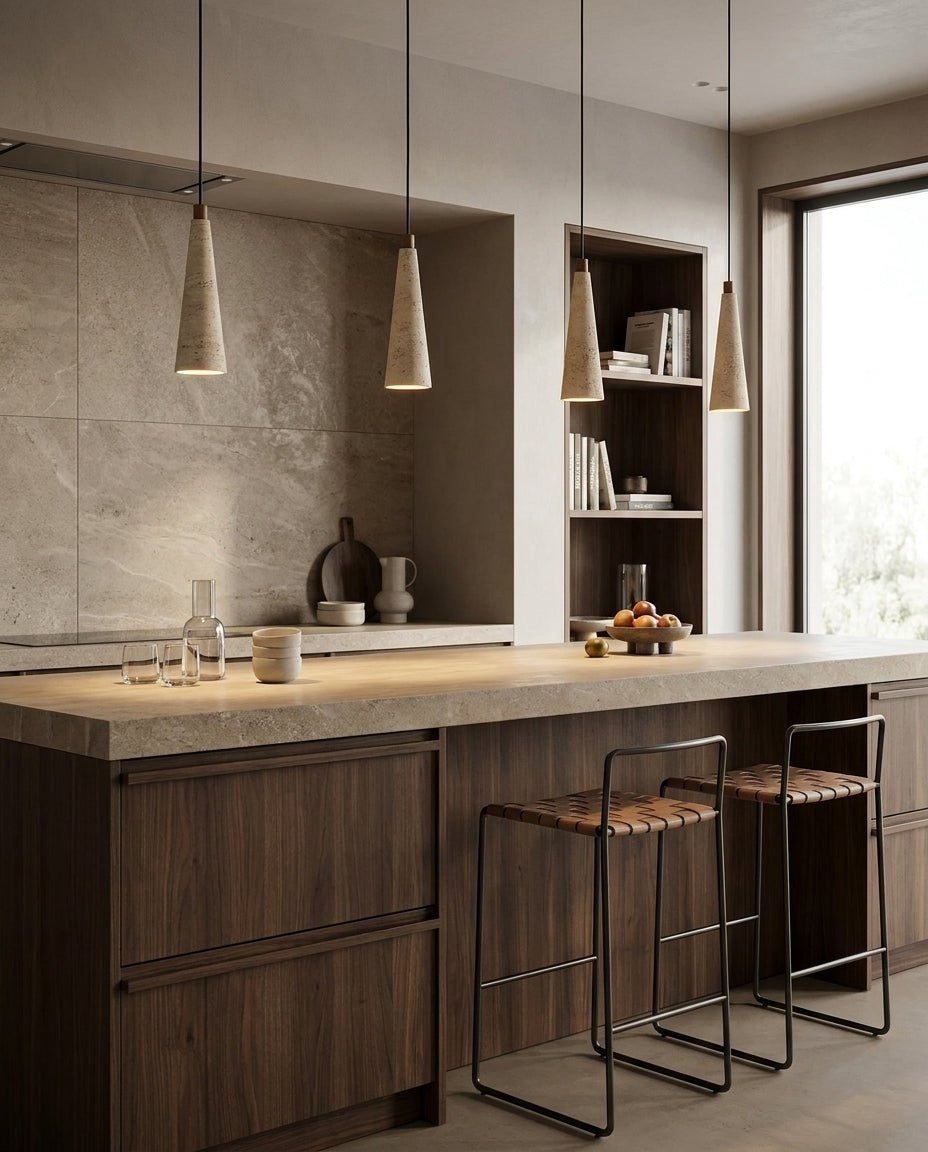 Calderon Travertine Pendant Light — product view 4