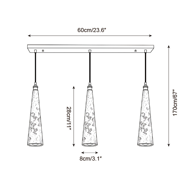 Calderon Travertine Pendant Light — product view 7