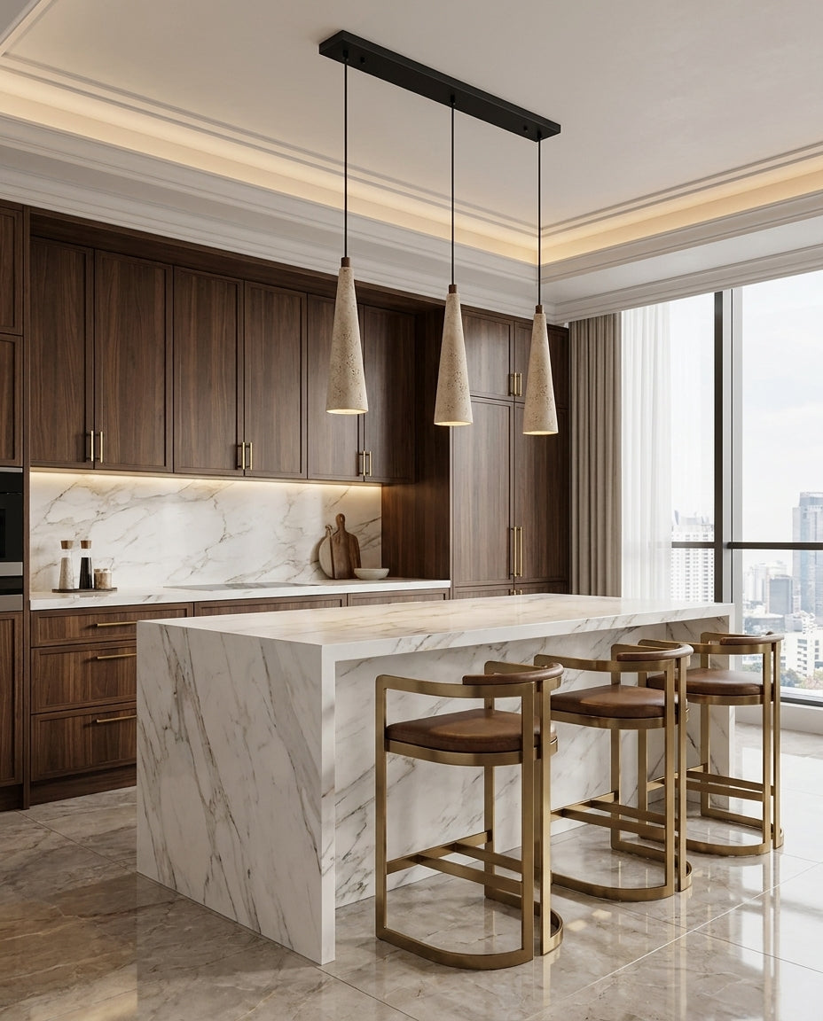 Calderon Travertine Pendant Light — product view 9