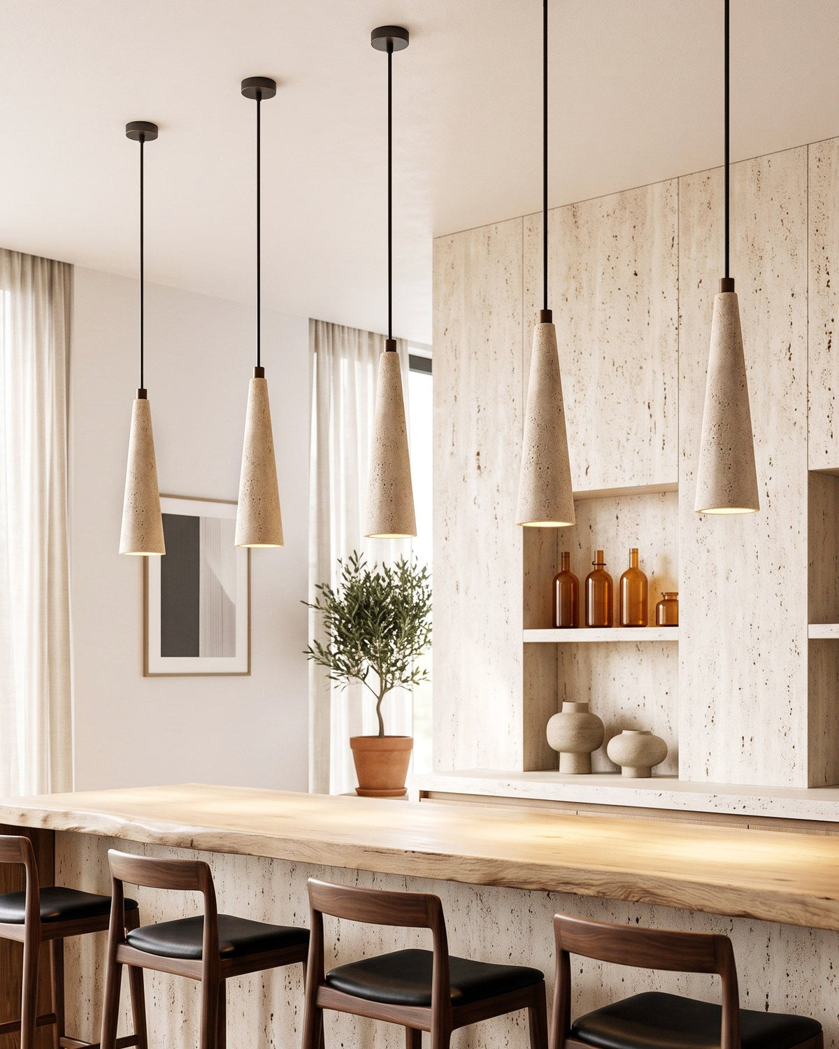 Calderon Travertine Pendant Light — product view 10