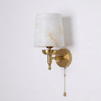 Blixen Alabaster Wall Sconce — product view 2