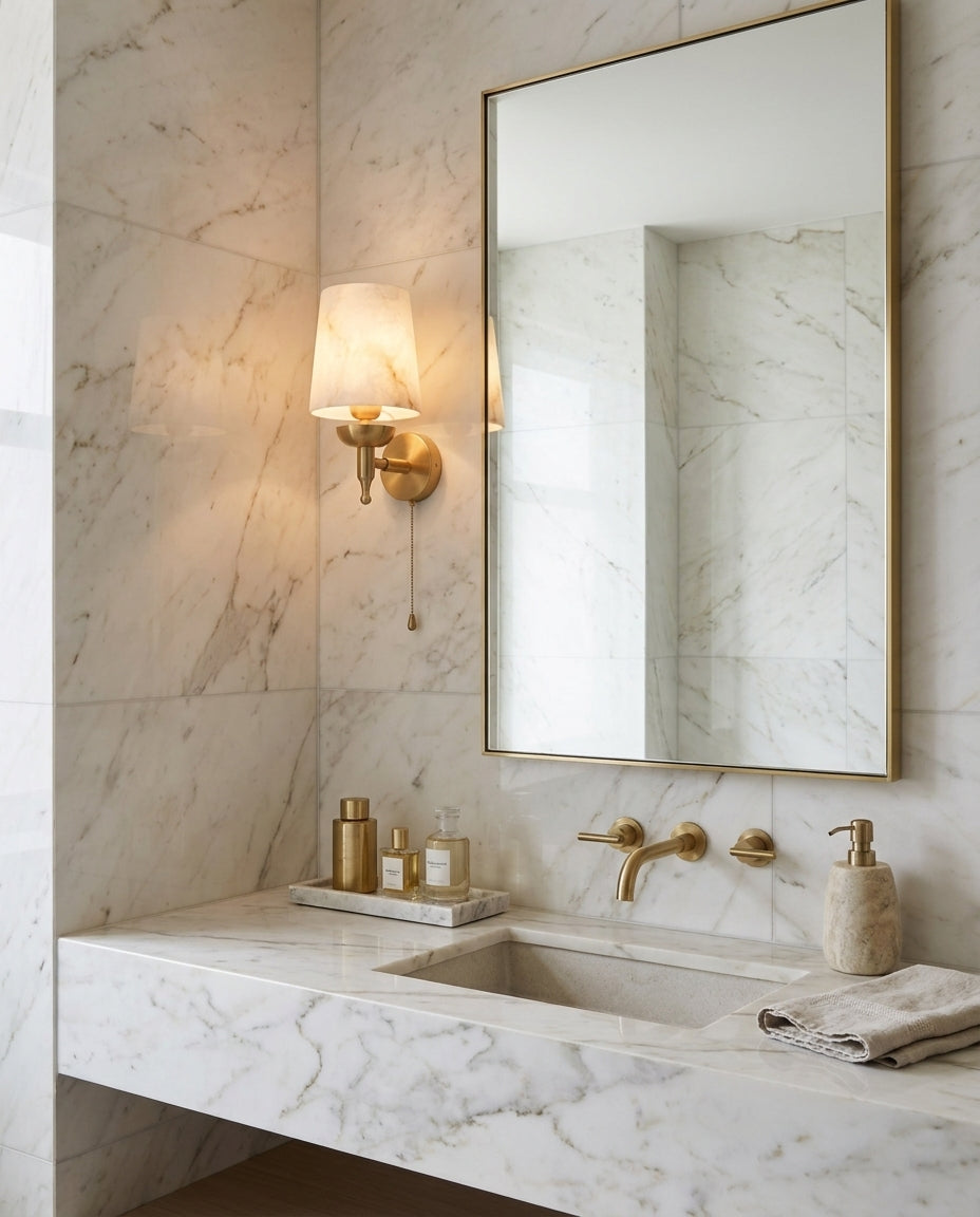 Blixen Alabaster Wall Sconce — product view 10