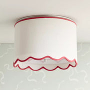 White with Red Trim