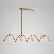 Brushed Brass & White