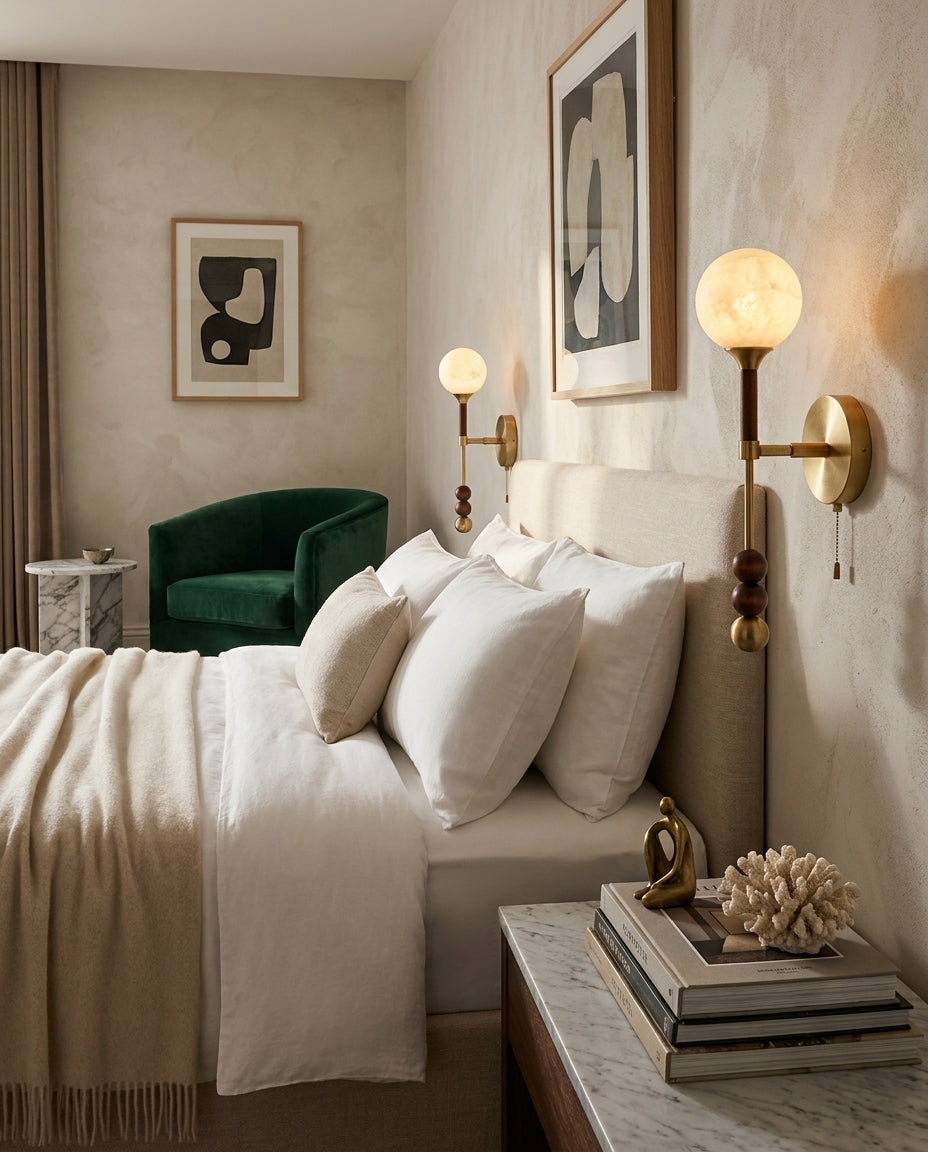 Osmara Alabaster Wall Sconce — product view 2