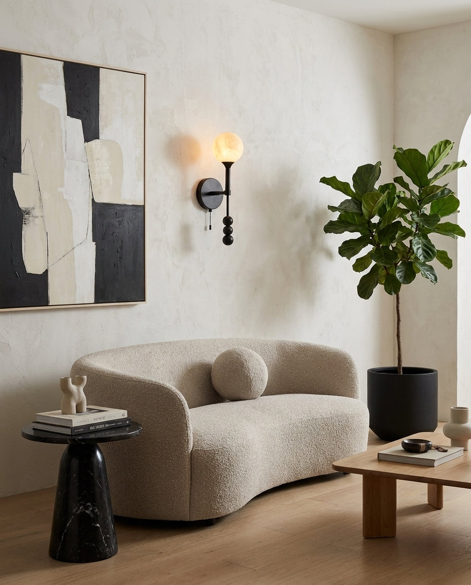 Osmara Alabaster Wall Sconce — product view 4