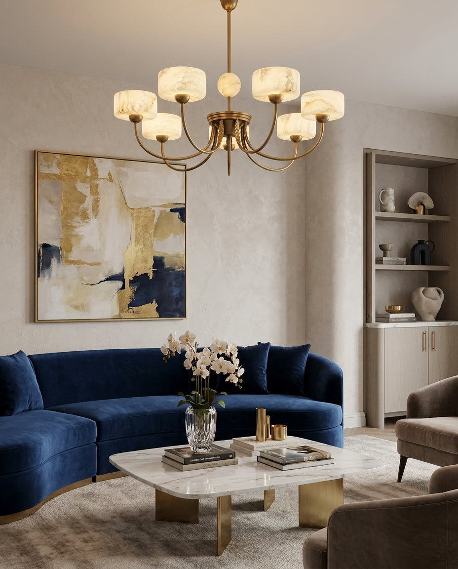 Grevola Alabaster Chandelier — product view 9