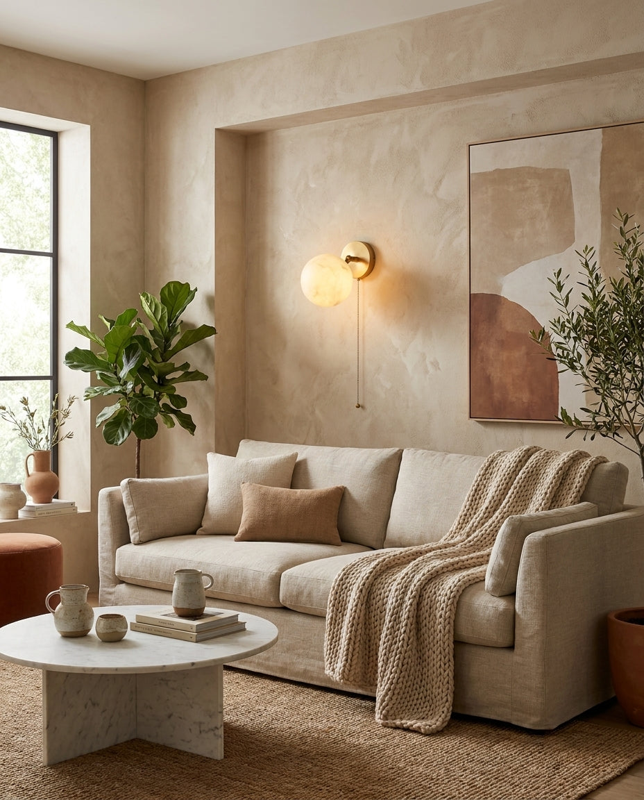 Elvarith Alabaster Wall Sconce — product view 10