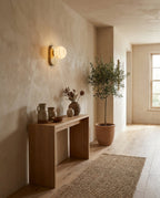Paola Orb Alabaster Wall Sconce — product view 2