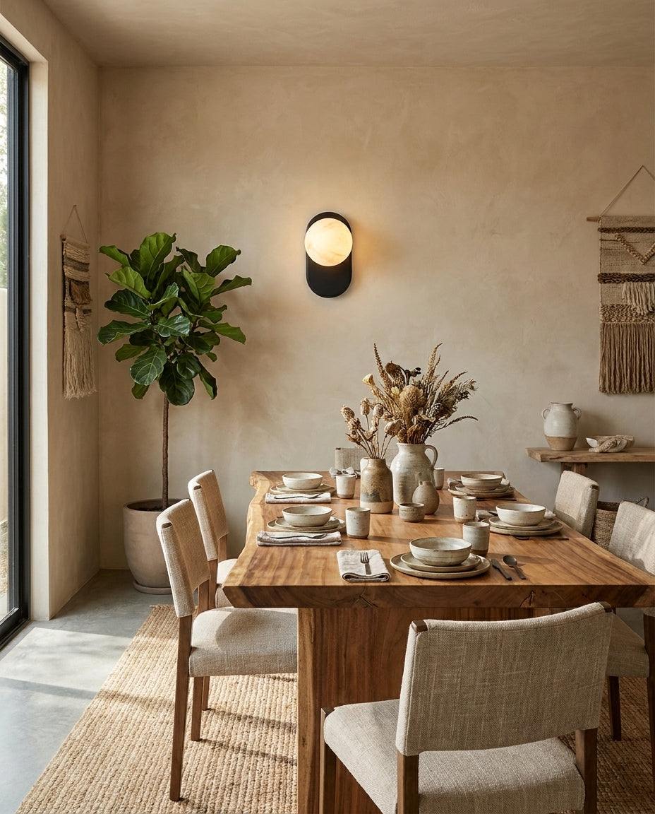 Paola Orb Alabaster Wall Sconce — product view 3