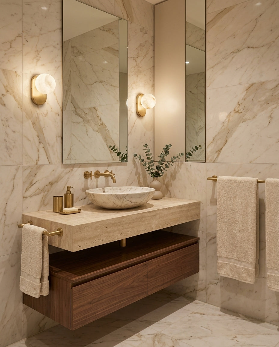 Paola Orb Alabaster Wall Sconce — product view 6