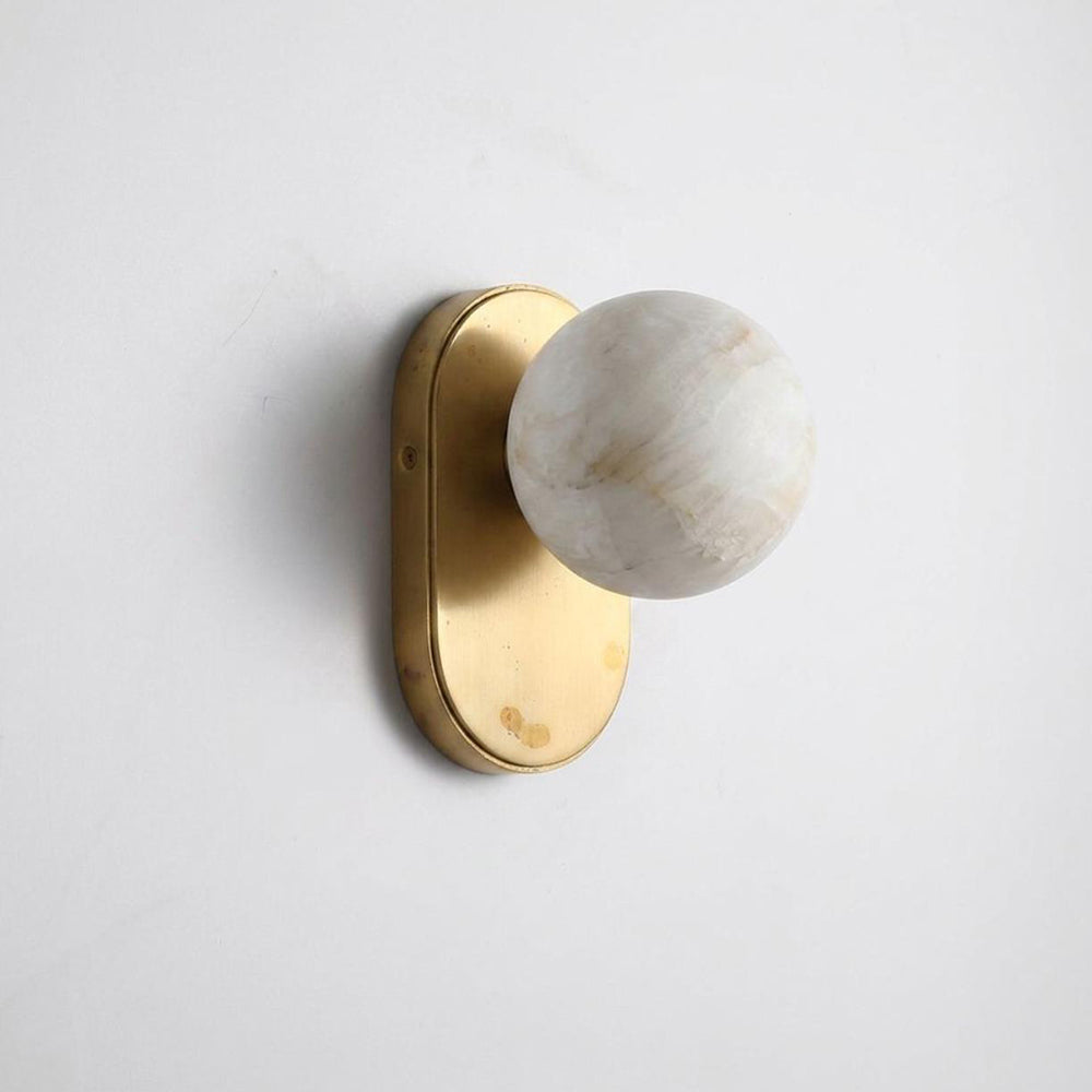 Paola Orb Alabaster Wall Sconce — product view 12