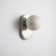 Brushed Nickel & White