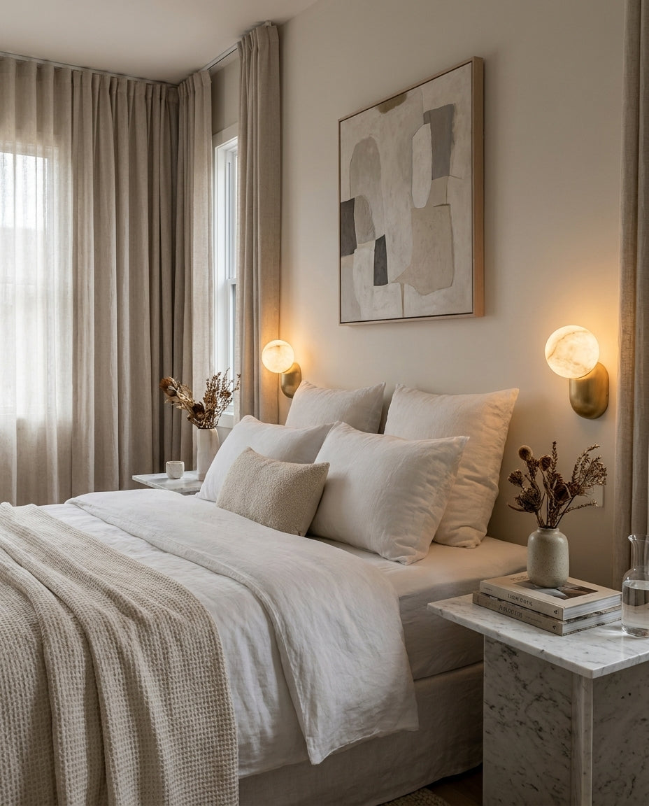 Cantilever Alabaster Wall Sconce — product view 5