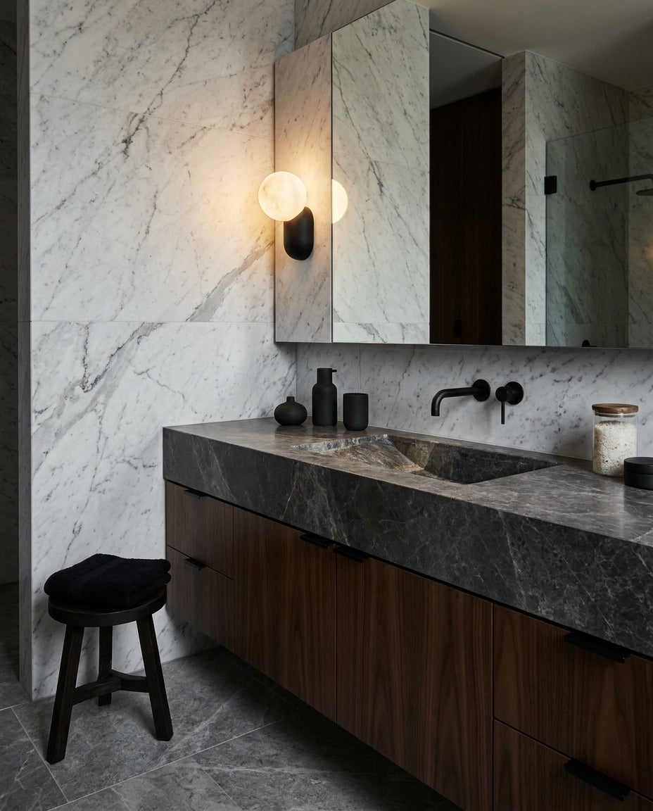 Cantilever Alabaster Wall Sconce — product view 6