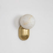 Brushed Brass & White