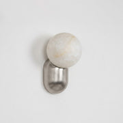 Brushed Nickel & White