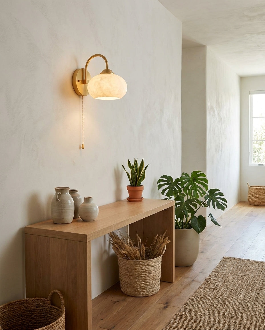 Mayville Alabaster Wall Sconce — product view 2