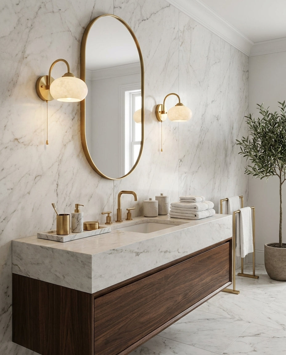 Mayville Alabaster Wall Sconce — product view 3