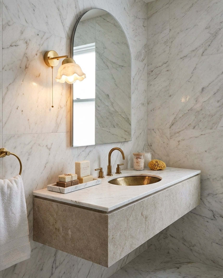 Vena Alabaster Wall Sconce — product view 7