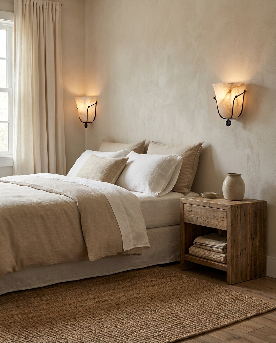Saba Alabaster Wall Sconce — product view 3