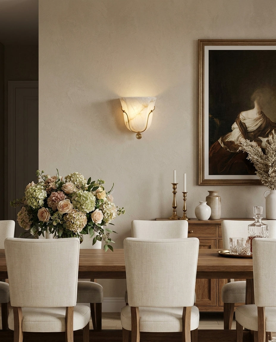 Saba Alabaster Wall Sconce — product view 8